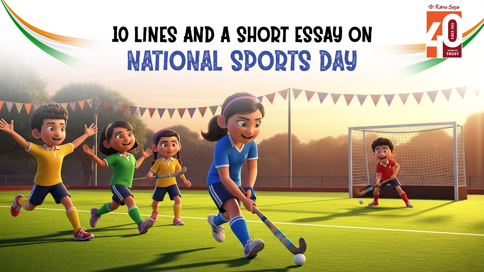 10 Lines and A Short Essay on National Sports Day